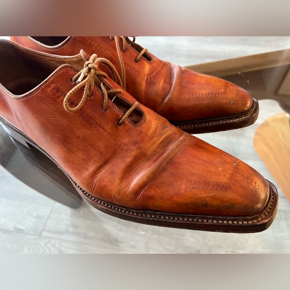 Santoni Wholecut Mens Dress Shoes with Reverse Stitching main image 12